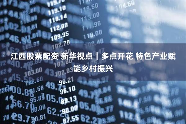 江西股票配资 新华视点｜多点开花 特色产业赋能乡村振兴